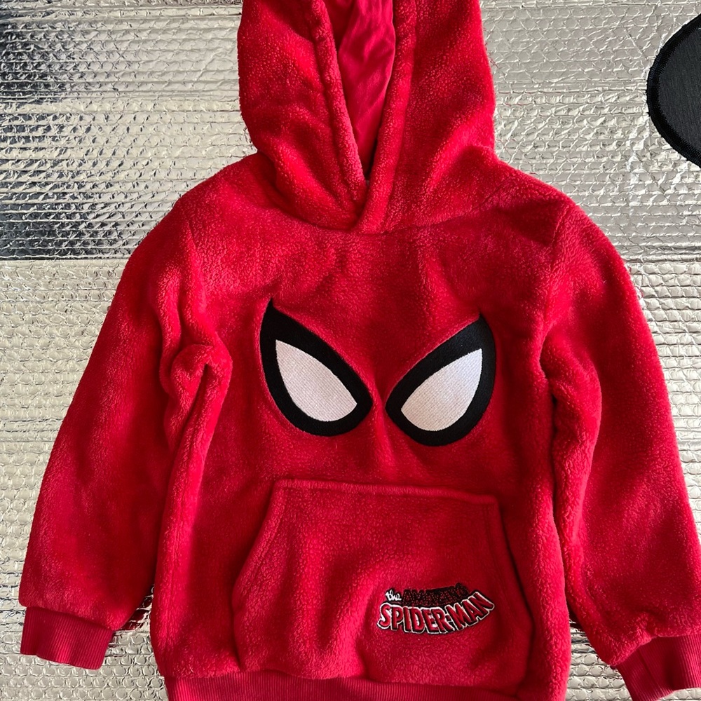 H&M Vibrant Red Fleece Hoodie
